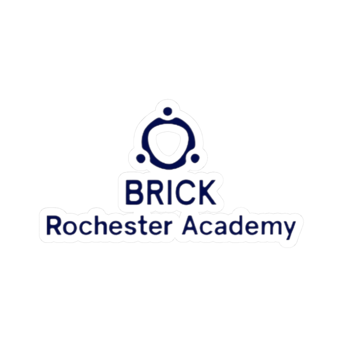 BRICK Rochester Academy Logo Kiss-Cut Sticker — School Logo Laptop Decal