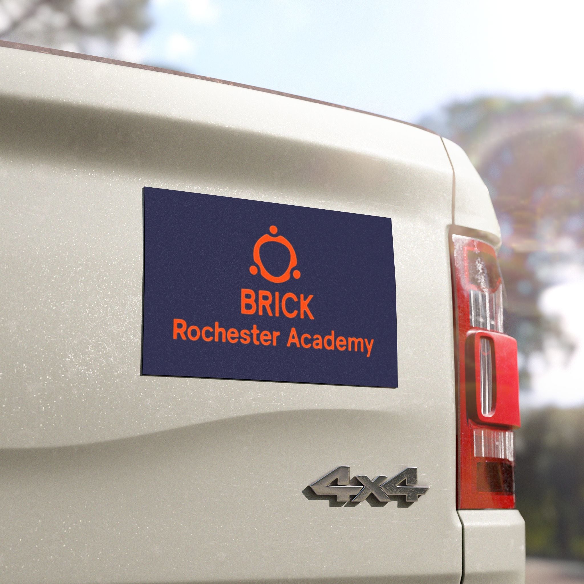 BRICK Rochester Academy Car Magnet — School Logo Magnetic Sign for Cars