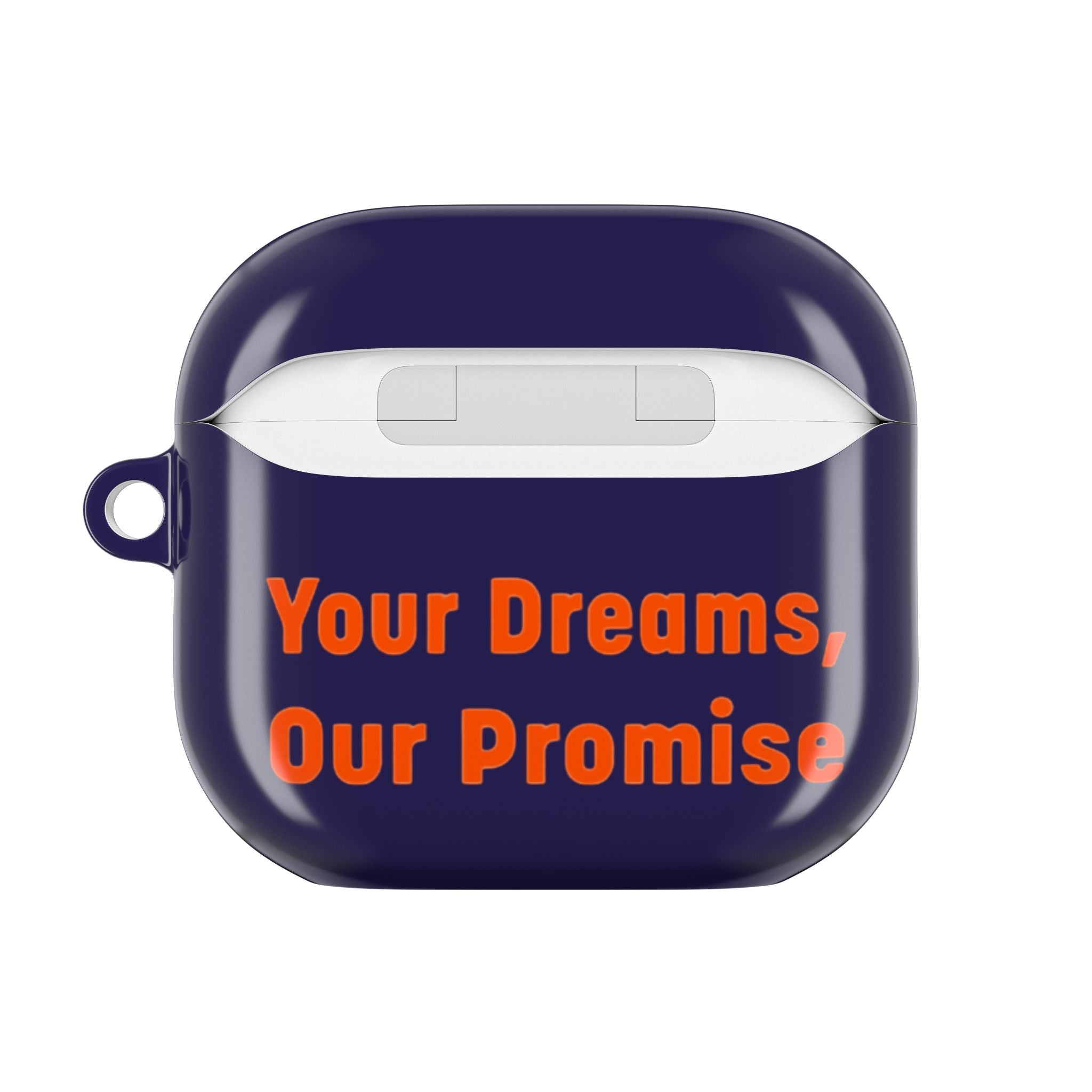 BRICK Strong Rochester Academy AirPod Case – Navy Protective Case with "Your Dreams, Our Promise"