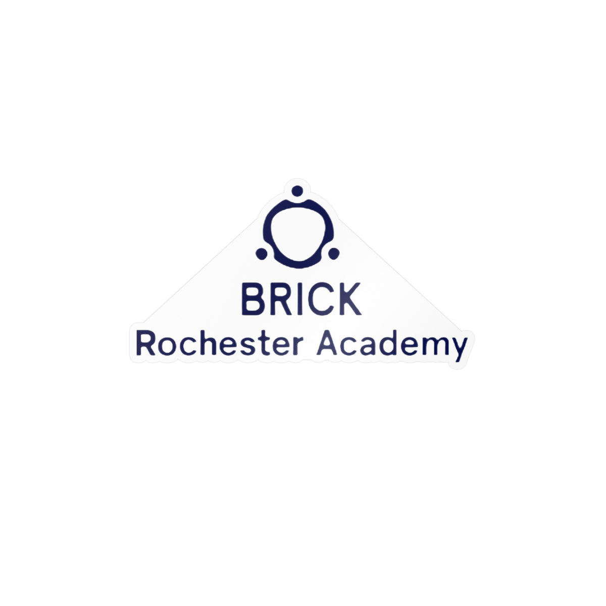 Brick Rochester Academy Kiss-Cut Vinyl Decal — School Logo Sticker for Laptops, Windows & Signage