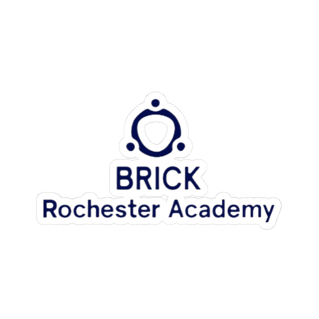BRICK Rochester Academy Logo Kiss-Cut Sticker — School Logo Laptop Decal