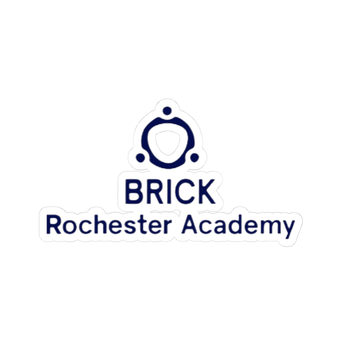 BRICK Rochester Academy Logo Kiss-Cut Sticker — School Logo Laptop Decal
