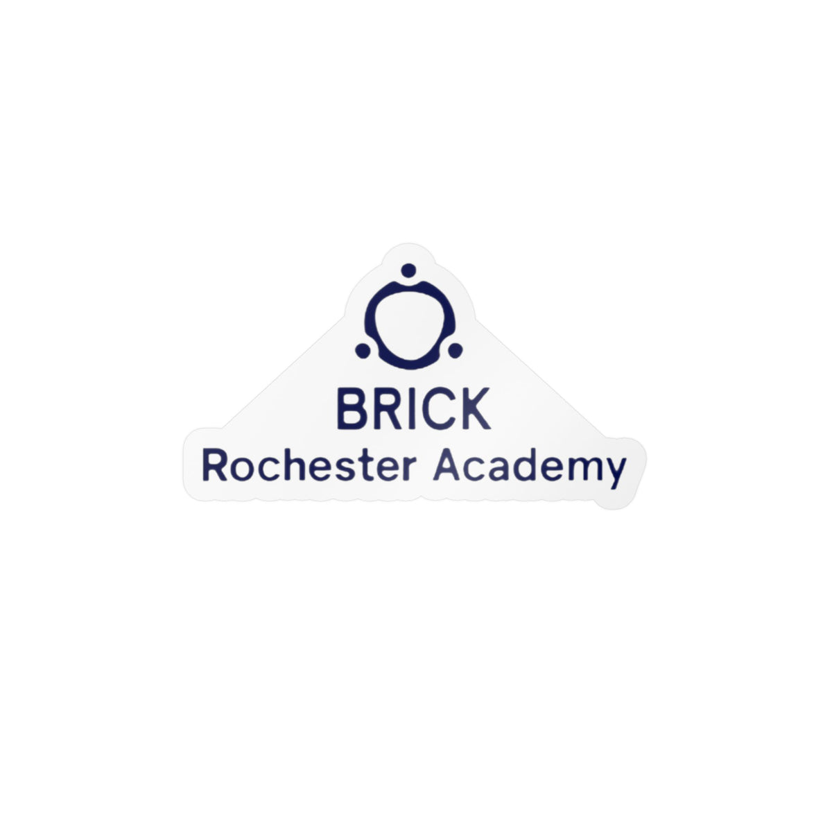 Brick Rochester Academy Kiss-Cut Vinyl Decal — School Logo Sticker for Laptops, Windows & Signage