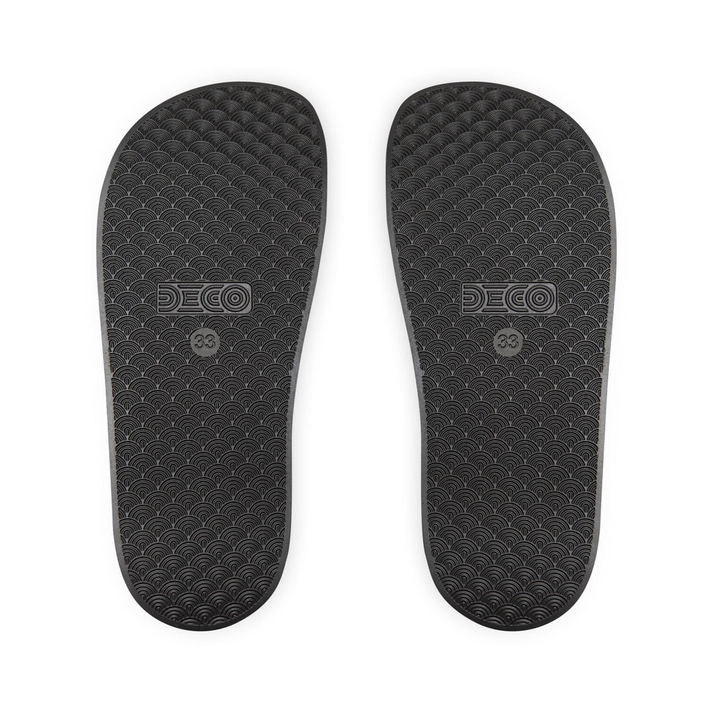 Youth Removable-Strap Sandals – Bold Pattern Slide Sandals for Kids